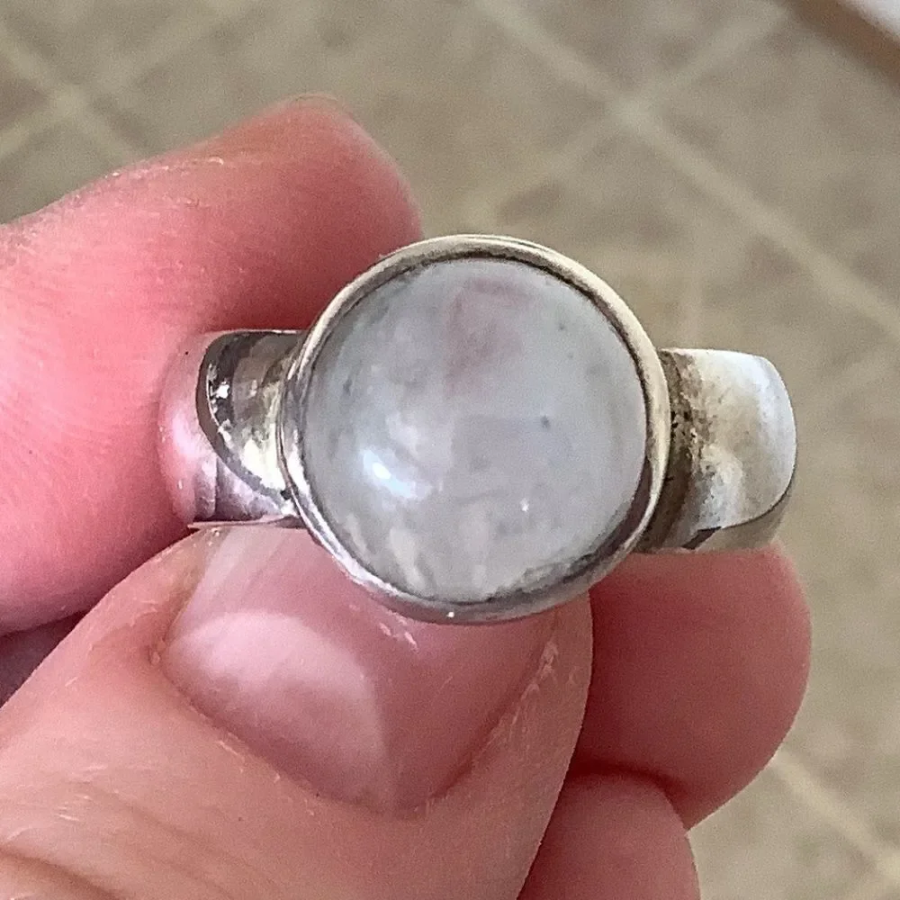 Sterling SILVER 925 MOON STONE WOMAN RING SIZE US 8​